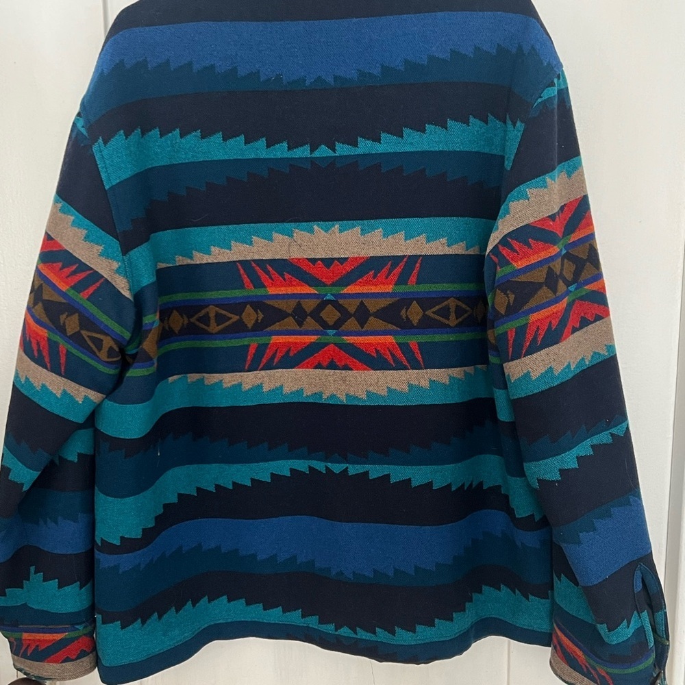Vintage very rare Surf Pendleton “Lahaina Wave” wool jacket. SZ LARGE - Picture 2 of 10